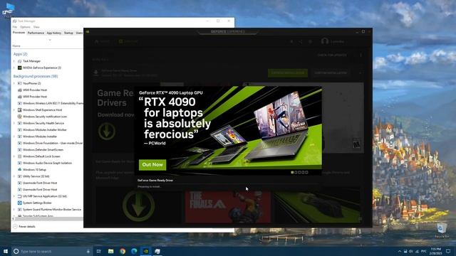 Nvidia GeForce Driver "Other installations are running" workaround. смотреть онлайн
