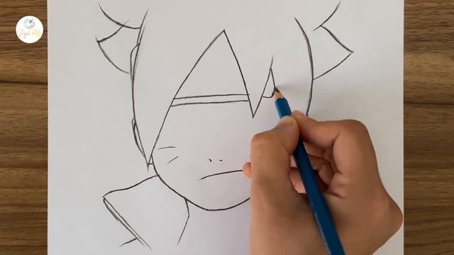 How to draw Boruto Uzumaki step by step || Easy anime drawing || Easy drawing for beginners смотреть онлайн