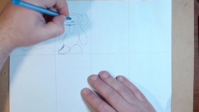 We draw a cheburashka, how to draw a cheburashka in stages easily with a pen, drawing a cheburashka смотреть онлайн