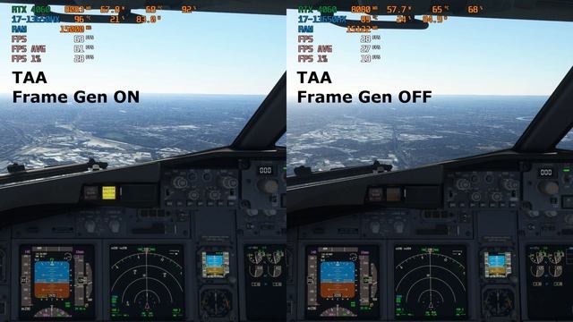 RTX 4060 TAA Frame Gen ON vs OFF | MSFS | PMDG 737 | ULTRA settings смотреть онлайн