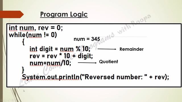Class 10 ICSE - Program to reverse a number in Java смотреть онлайн