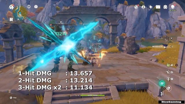 Wanderer Build Without VS With C6 Yunjin - Normal Atk DMG test - Genshin Impact смотреть онлайн