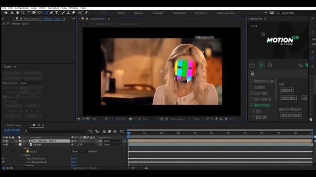 AE Face Tools - замена лица в видео в пару кликов | After Effects Tutorial смотреть онлайн