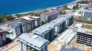 Каргыджак новый современный  комплекс на берегу моря Konak Terrace Houses