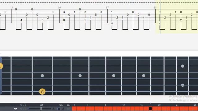 Guitar Tab - Departure (Ib) OST Fingerstyle Tutorial Sheet Lesson #Anp