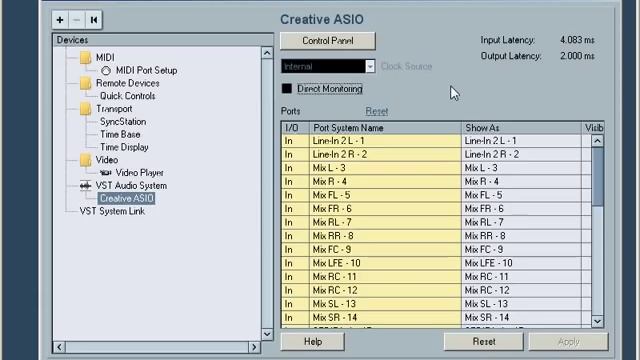[От А до Я 3.05] Настройка аудиоинтерфейса и запись в Nuendo 4