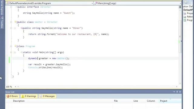 C# Puzzlers: Default Parameters and Overrides смотреть онлайн