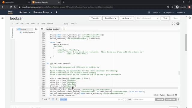 6 [AWS Lex]: Lambda Function in AWS Lex Bot for Fulfillment смотреть онлайн