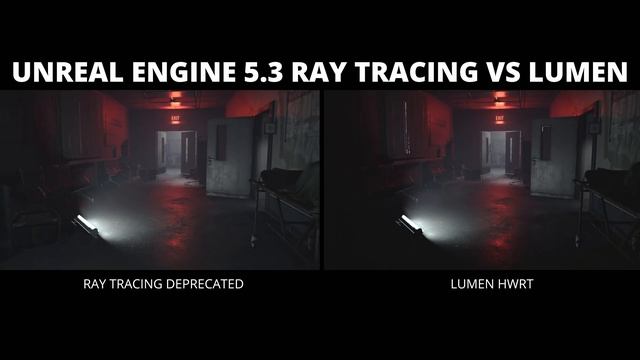Unreal Engine 5.3 Ray Tracing vs Lumen смотреть онлайн