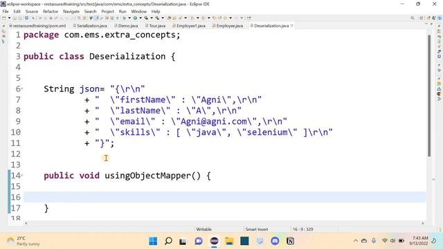 Rest Assured | Interview Question | 38 | Deserialization | using Object Mapper | தமிழ் смотреть онлайн