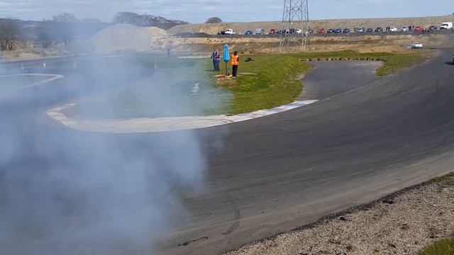 Mk2 Ford Escort with 2JZ Supra engine Drifting at driftland смотреть онлайн