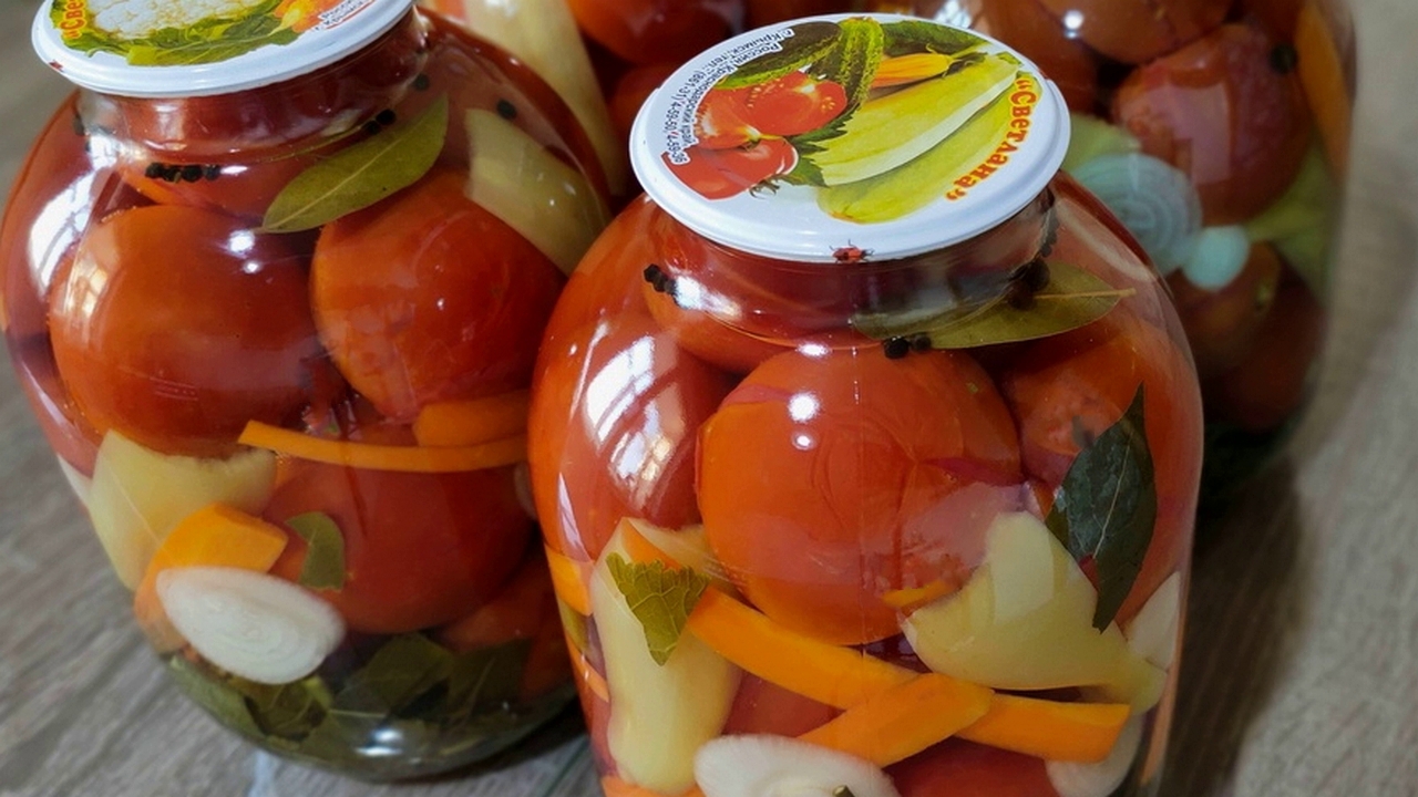 МАРИНОВАННЫЕ ПОМИДОРЫ🍅НА ЗИМУ!В Банке-Быстро!💥Ольгины Рецепты. смотреть онлайн