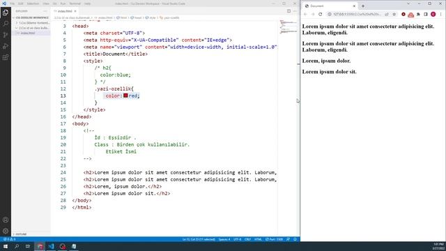 23- ID ve Class Seçicileri| Önemli Ders | CSS Dersleri смотреть онлайн
