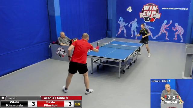 15:30 Хамурда Виталий 3-0 Плющ Павел стол 4 ЮГ-3 19.05.22 смотреть онлайн