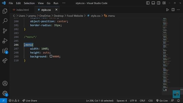 How To Make A Dark Theme Food Website Using | HTML & CSS смотреть онлайн