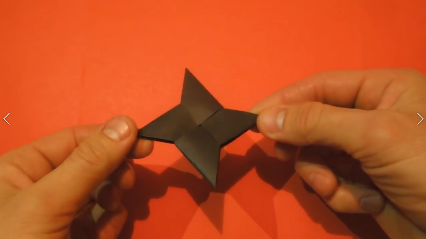 Оригами Сюрикен вертушка из бумаги.mp4 смотреть онлайн