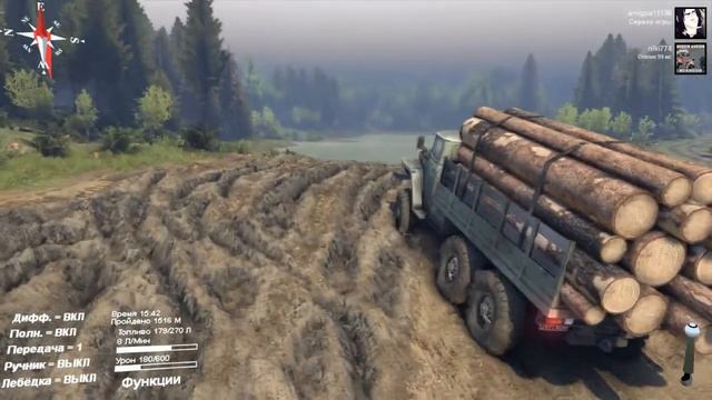 SpinTires. Урал прёт) смотреть онлайн