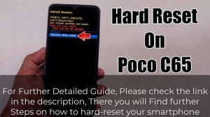 Hard Reset Poco C65 | Factory Reset Remove Pattern/Lock/Password (How to Guide)