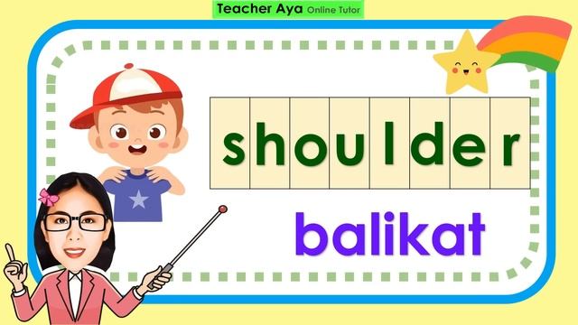 Spelling Lesson English-Tagalog || Body Parts смотреть онлайн