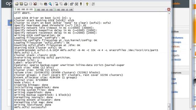 04.12_Oracle_10gR2_RAC_4.12 Install and configure Oracle Cluster File System(OCFS2).avi смотреть онлайн