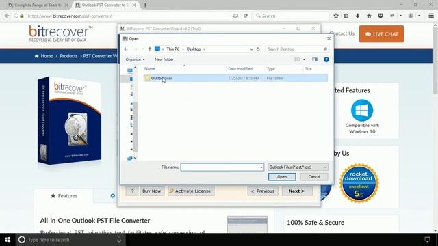 Import MS Outlook PST Emails to The BAT! Email Client смотреть онлайн
