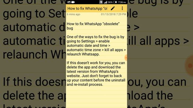 How to Fix WhatsApp Obsolete Bug Error in Android Smartphone (Watch in Hindi) смотреть онлайн