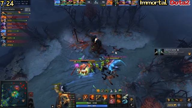 MIDONE Huskar Cancer combo Huskar + Oracle From 0 HP to Full HP 7 24 Dota2 смотреть онлайн