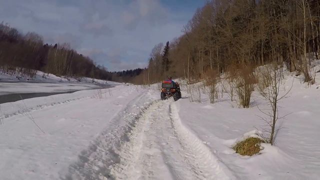 Покатуха 23 февраля 2017. CFmoto Х8, Stels gipard 800, РМ русская механика 800. смотреть онлайн