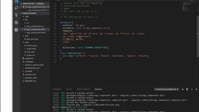 Angular Dart from the Beginning: 13 ngFor смотреть онлайн