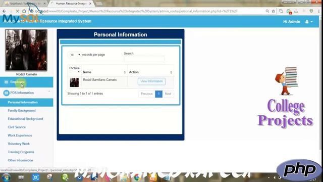 Human Resource Integrated System Project in PHP | MYSQLI | HTML | CSS - College Projects for CS смотреть онлайн