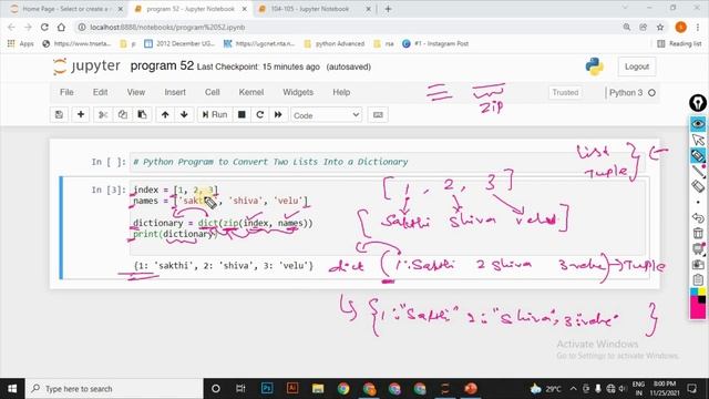 Learn Python in Tamil | How to convert List into Dictionary | GURUKULA | [TAMIL] смотреть онлайн