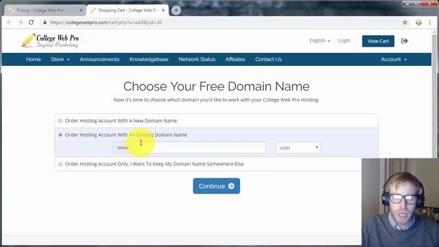 How to Register Your Domain Name & Set Up Web-Hosting with College Web Pro смотреть онлайн