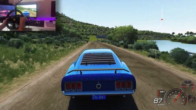 REALISTIC 1970 FORD MUSTANG RIDE - Assetto Corsa (Thrustmaster t300 ferrari edition) GAMEPLAY смотреть онлайн