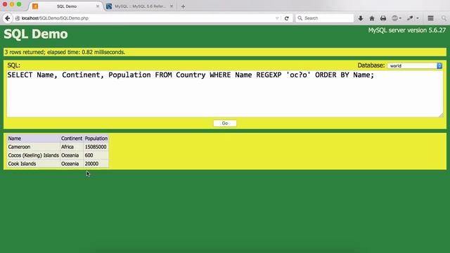 13- REGEXP and RLIKE смотреть онлайн