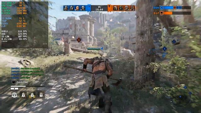 For Honor : GTX 1080 Ti 11GB + i5 9600K | 1440p | Ultra Settings смотреть онлайн