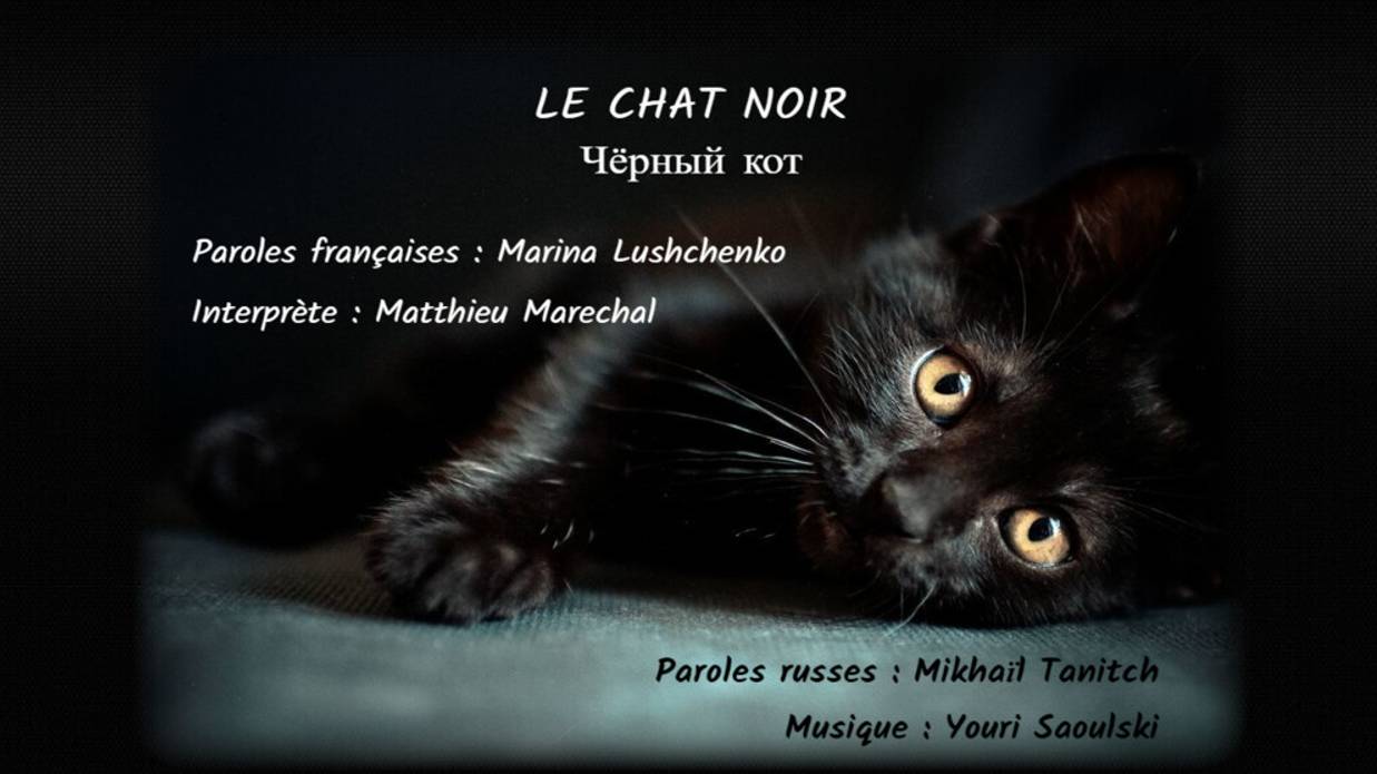 LE CHAT NOIR (chanson russe en français) - ЧЁРНЫЙ КОТ (на французском) смотреть онлайн