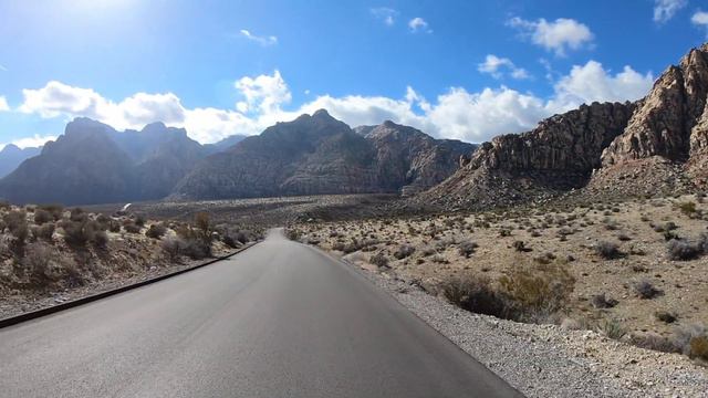 4K Scenic Drive In Red Rock Canyon, Las Vegas, Nevada - Relaxing Drive Through Red Rocks