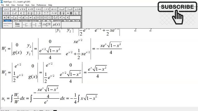 Differential Equation Variation of Parameters: 4y'' - 4y' + y = e^(x/2) sqrt(1 - x^2) смотреть онлайн