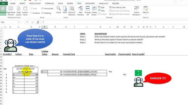 Video 00115 Lookups and Letters in Excel смотреть онлайн