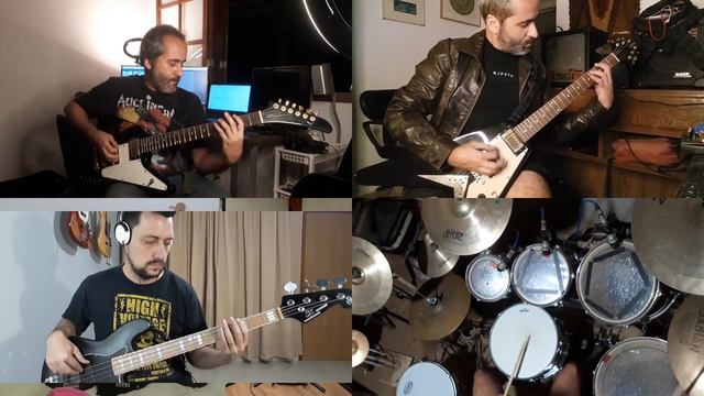 "Rock You Like a Hurricane" - split-screen cover by friends from Brazil смотреть онлайн