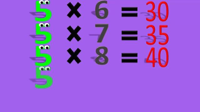 Tabla del 5 Para Niños, Tablas de Multiplicar. Multiplication table for kids смотреть онлайн