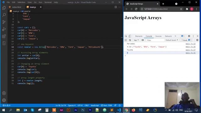 JavaScript Arrays | Vanilla JavaScript | Learn JavaScript | JavaScript Tutorial for Beginners смотреть онлайн