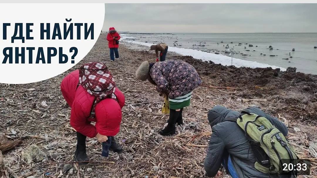Где найти янтарь_ Янтарная лихорадка. Собираем янтарь и я рассказываю о нем. смотреть онлайн