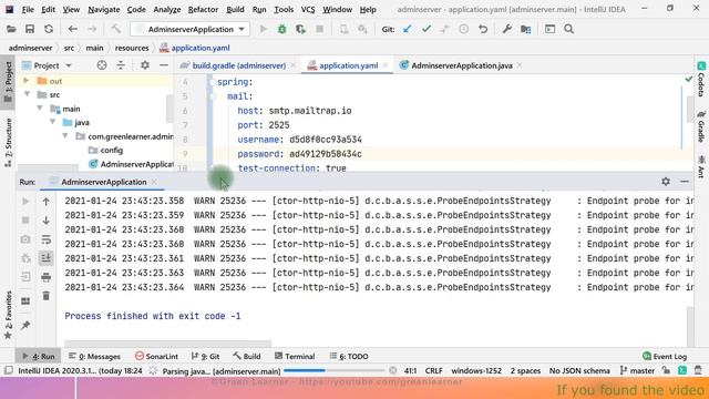 #12.4 Notification When App Status Changes in SB Admin Server | Microservices Demo with Spring Boot смотреть онлайн