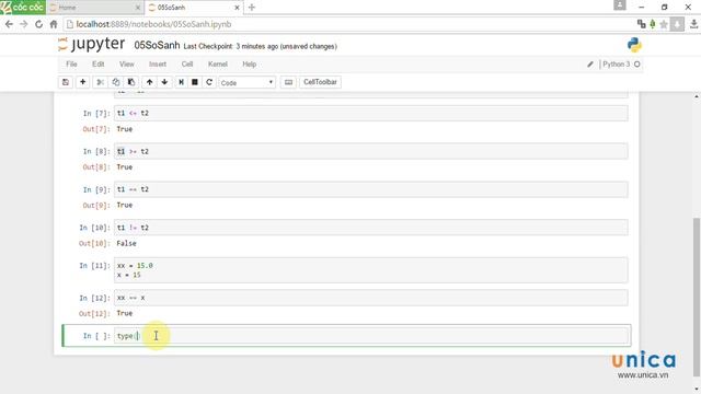5.Phép so sánh trong Python смотреть онлайн