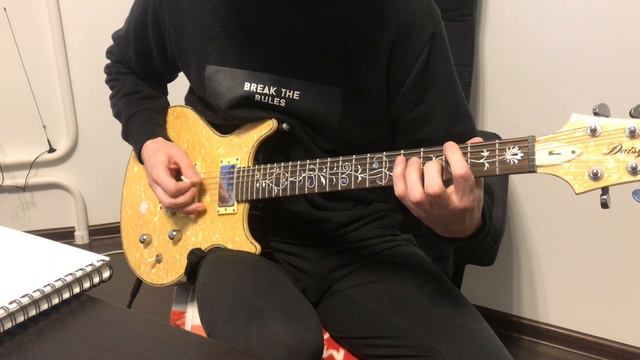 Emigrate - Let's Go (ft. Till Lindemann) Not cover; lesson; riffs with tabs at the end смотреть онлайн