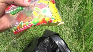 Нашли очень много конфет!!!