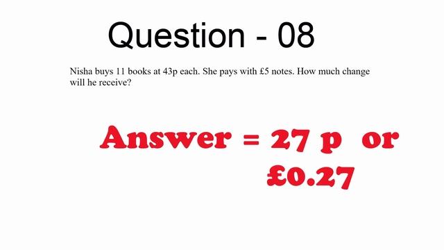 11 Plus Maths Practice Papers - Paper 01