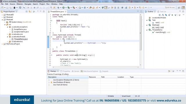 Java Live - 5 | Multithreading In Java Tutorial | Java Tutorial For Beginners | Edureka смотреть онлайн