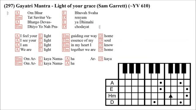 Gayatri Mantra - Light of your grace (Sam Garrett) (Harmonium Chords, Cover, Tutorial) смотреть онлайн